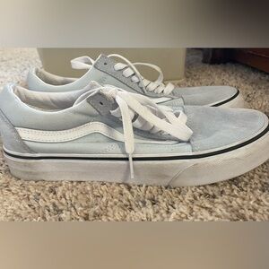 Old Skool Light Blue Suede VANS Women’s 8